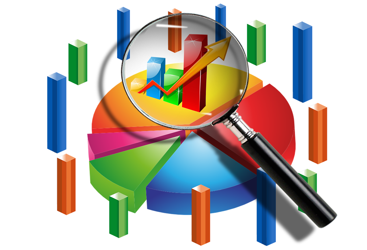 graph, pie chart, business